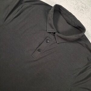 Lululemon Evolution Polo Shirt Mens XL Black Athletic Performance Luxe Utility